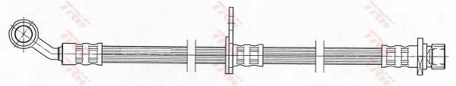 Bromsslang, Framaxel, framaxel vänster, Vänster, honda civic hatchback vii, civic sedan vii, 01465-S5A-J00, 01465-S5A-J01, 0146