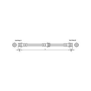 Bromsslang, framaxel höger, framaxel vänster, Höger fram, Vänster fram, audi,vw, 3C0 611 701C, 3C0 611 701J