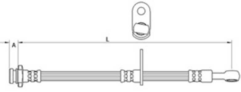 Bromsslang, framaxel höger, framaxel vänster, suzuki sx4 s-cross, vitara, 51550-61M00