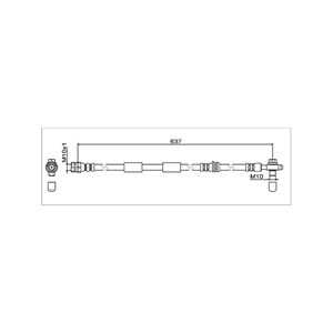 Bromsslang, framaxel höger, framaxel vänster, audi,seat,skoda,vw, 5Q0 611 701 C, 5Q0 611 701 D, 5Q0611701C, 5Q0611701D