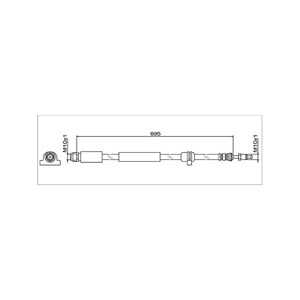 Bromsslang, framaxel höger, framaxel vänster, bmw x3 [f25], x4 [f26], 34 30 6 787 512, 34 30 6 887 449, 34306787512, 34306887449