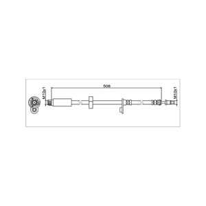 Bromsslang, framaxel höger, framaxel vänster, citroën c3 aircross ii, c3 aircross van ii, opel crossland / crossland x, crossla