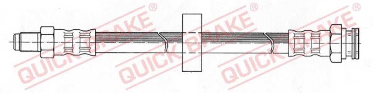 Bromsslang, framaxel höger, framaxel vänster, skoda,vw, 005312593, 115595612, 5312593, 531259300, 6U0611701, 6U0611701A, 6U0611