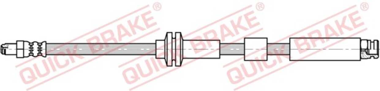 Bromsslang, framaxel höger, framaxel vänster, abarth,fiat,ford,lancia, 1563598, 51800680, 51859811, 52128816, 52131555, 5213158