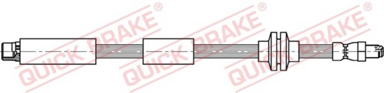 Bromsslang, framaxel höger, framaxel vänster, fiat croma, 51757836