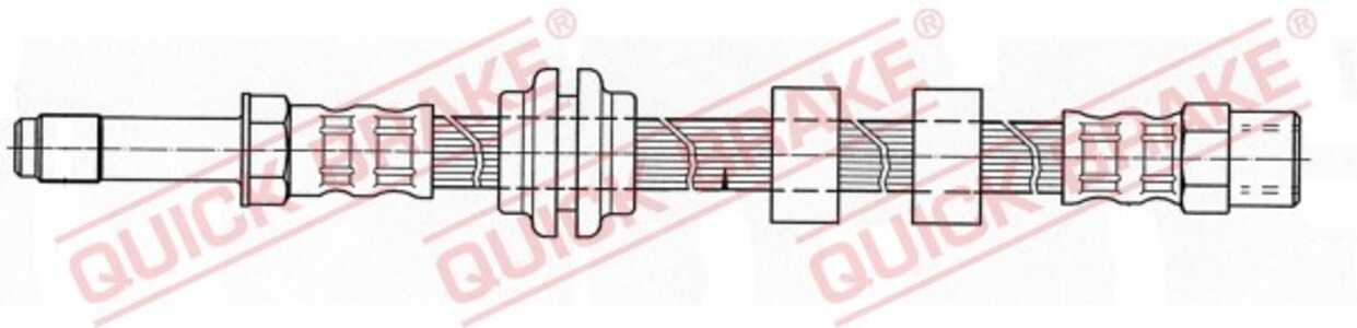 Bromsslang, framaxel höger, framaxel vänster, seat,vw, 1H0611701, 1H0611701F, 6K0611701