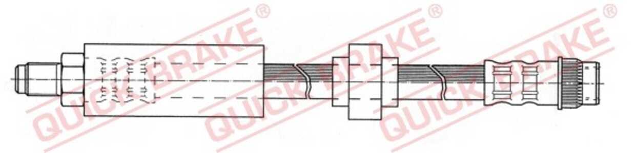 Bromsslang, framaxel höger, framaxel vänster, renault laguna i, laguna grandtour i, 7700834731, 8200019096