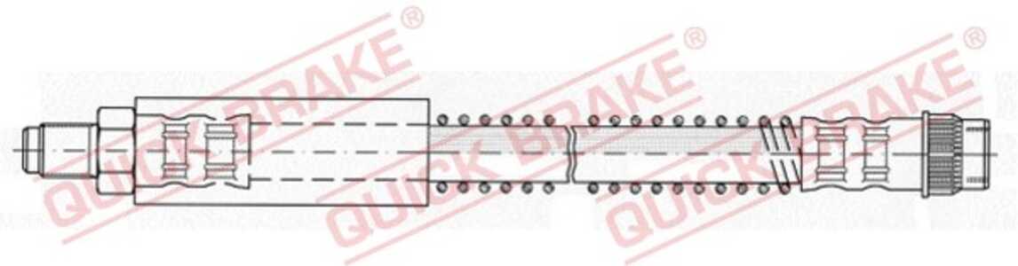 Bromsslang, framaxel höger, framaxel vänster, renault, 7700423975