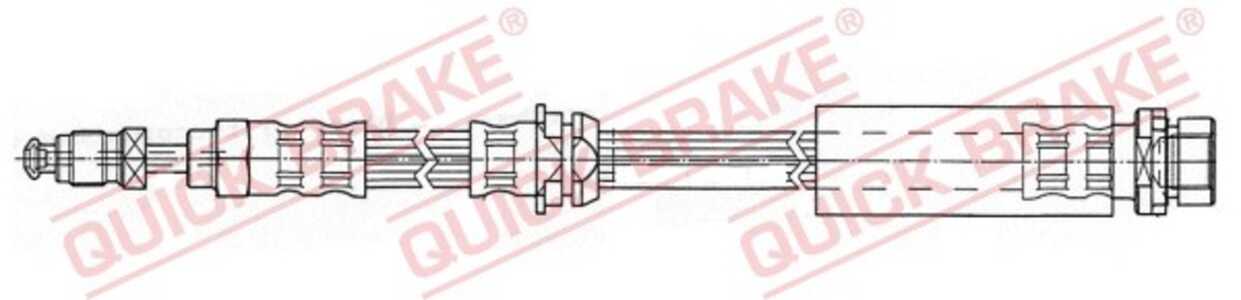 Bromsslang, framaxel höger, framaxel vänster, ford fiesta v, fiesta van v, mazda 2, 1201141, 1437504, 2S612078AE, 2S612078AF, D