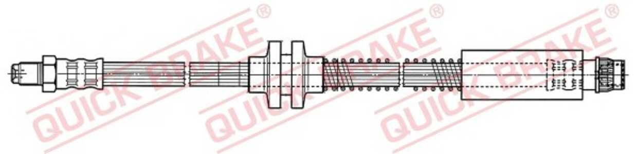 Bromsslang, framaxel höger, framaxel vänster, citroën c8, c8 van, fiat ulysse, lancia phedra, peugeot 807, 807 van, 1484536080,