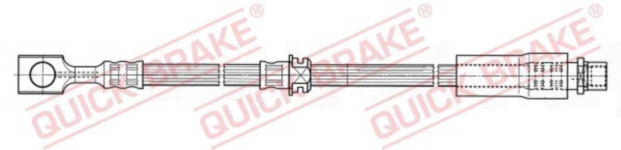 Bromsslang, framaxel höger, framaxel vänster, fiat,opel,saab,vauxhall, 12779335, 13297785, 24436541, 51759919, 5562203