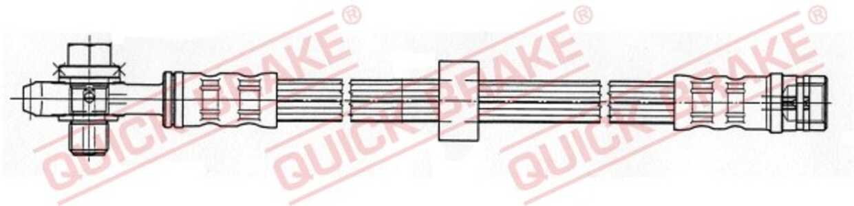 Bromsslang, framaxel höger, framaxel vänster, audi,seat,skoda,vw, 1J0611701, 1J0611701L