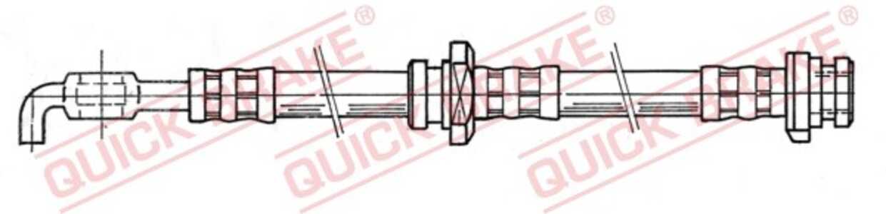 Bromsslang, framaxel höger, framaxel vänster, isuzu,opel,vauxhall, 4301615, 562304, 562366, 8944033221, 8944033223, 91142432, 9