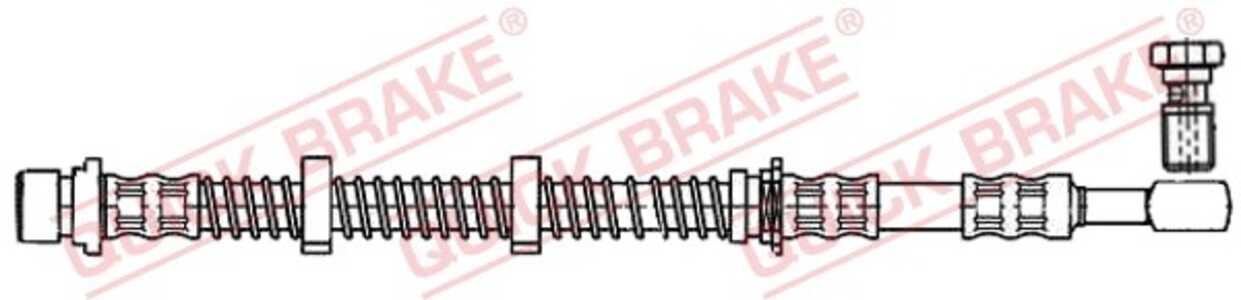 Bromsslang, framaxel höger, framaxel vänster, land rover freelander i, freelander soft top i, SHB000580, SHB000581, SHB000590, 