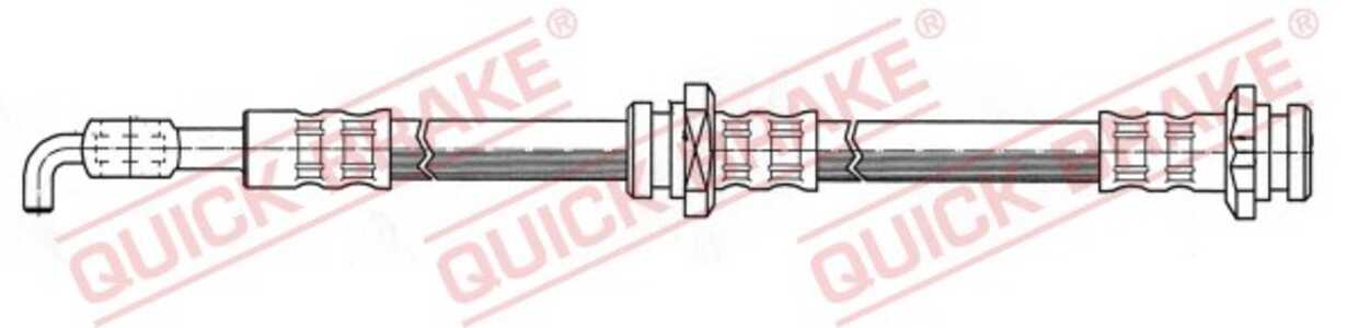 Bromsslang, framaxel höger, framaxel vänster, opel frontera b, vauxhall frontera mk ii, 00562339, 562339, 97124879