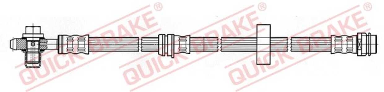 Bromsslang, framaxel höger, framaxel vänster, audi a2, 8Z0611707, 8Z0611707C