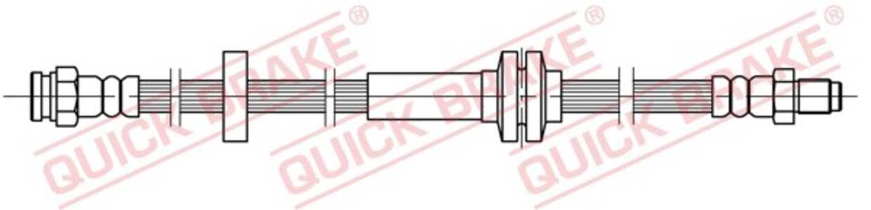 Bromsslang, framaxel höger, framaxel vänster, citroën,fiat,peugeot, 0051725095, 4806G6, 51725095