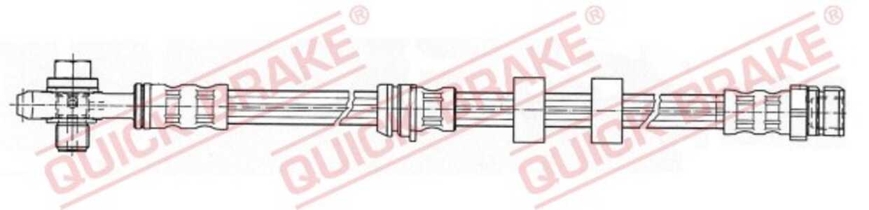 Bromsslang, framaxel höger, framaxel vänster, seat,skoda,vw, 6Q0611701A, 6Q0611701B, 6Q0611701C, 6Q0611701E, 6Q0611701F, 6Q0617