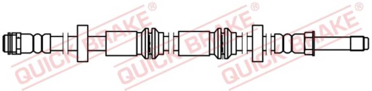 Bromsslang, framaxel höger, framaxel vänster, audi a6 allroad c7, a6 c7, a6 c7 avant, a7 sportback, 4G0611707E, 4G0611707G, 4G0