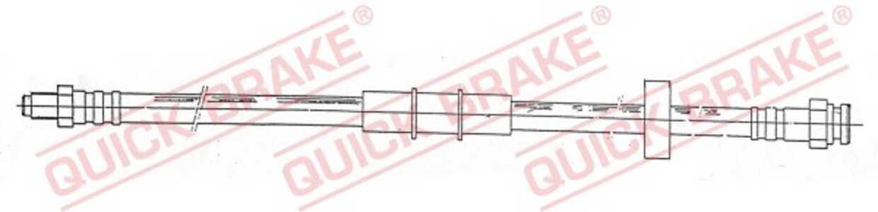 Bromsslang, framaxel höger, framaxel vänster, fiat panda, seat terra, terra skåp / kombi, 141744400B, 5959715, 5985827, 5986091