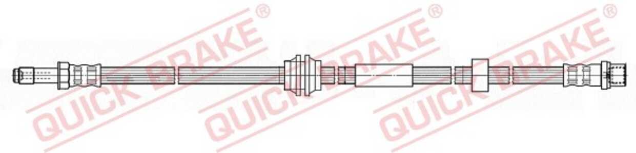 Bromsslang, framaxel höger, framaxel vänster, volvo c30, c70 cabriolet ii, s40 ii, v50, 30681723, 30683118, 30683555, 30714410,