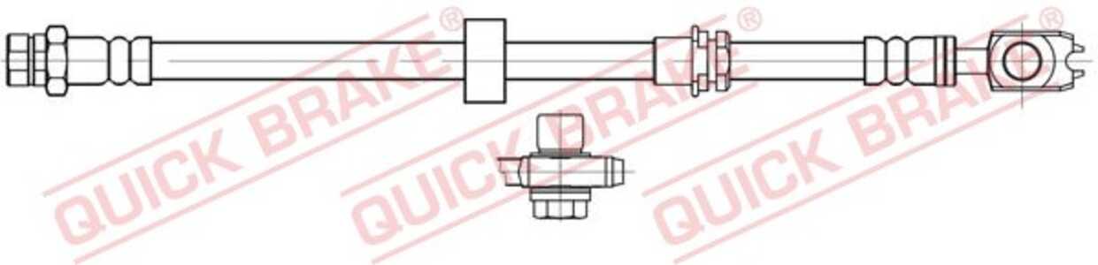 Bromsslang, framaxel höger, framaxel vänster, seat alhambra, alhambra van, vw sharan, sharan van, 7N0611701