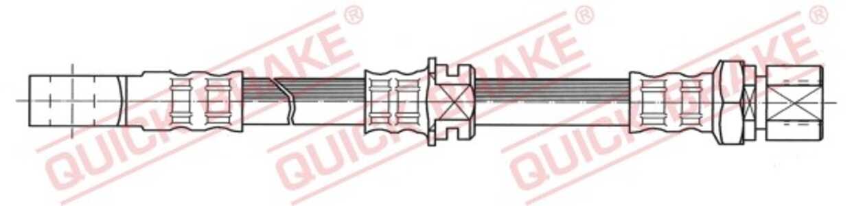 Bromsslang, framaxel höger, framaxel vänster, opel omega a, omega a kombi, senator b, 562349, 562351, 562353, 90251615, 9034533