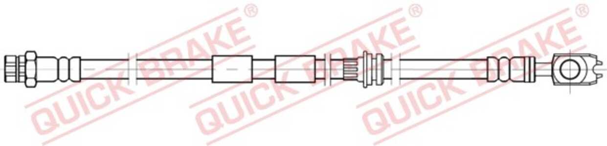 Bromsslang, framaxel höger, framaxel vänster, audi,seat,skoda,vw, 5Q0611701C, 5Q0611701D