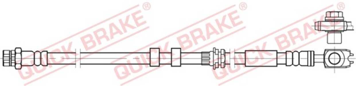 Bromsslang, framaxel höger, framaxel vänster, audi,seat,skoda,vw, 6R0611701A, 6R0611701B, 6R0611701E, 6R0611701F, 6R0611701J, 6