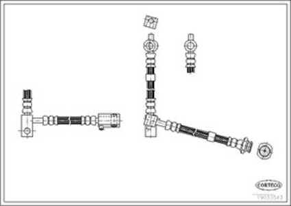 Bromsslang, framaxel höger, Höger, nissan primera, 46210AV00A, 46210AV720