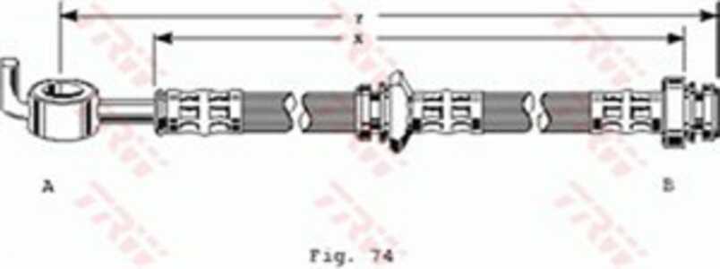 Bromsslang, Framaxel, Höger, Vänster, isuzu trooper i, opel campo, frontera a, frontera a sport, 4301615, 5 62 304, 5 62 366, 8