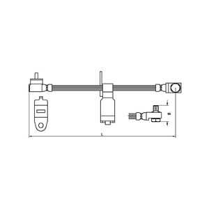 Bromsslang, framaxel höger, ford transit buss, transit flak/chassi, transit skåp, 4060852, 4419593