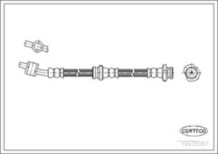 Bromsslang, framaxel höger, nissan almera ii, almera hatchback ii, primera, 46210-5M500