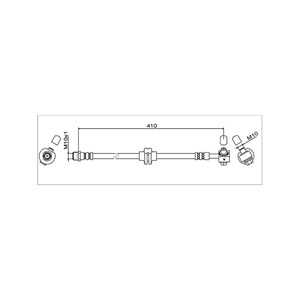 Bromsslang, framaxel höger, opel zafira tourer c, vauxhall zafira mk iii, 13374973, 13399645, 39041644, 5 62 409, 5 62 491, 562