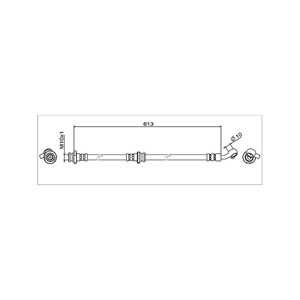 Bromsslang, framaxel höger, nissan qashqai suv ii, x-trail, 462104CE0A, 46210-4CE0A, 462104CE1A, 46210-4CE1A