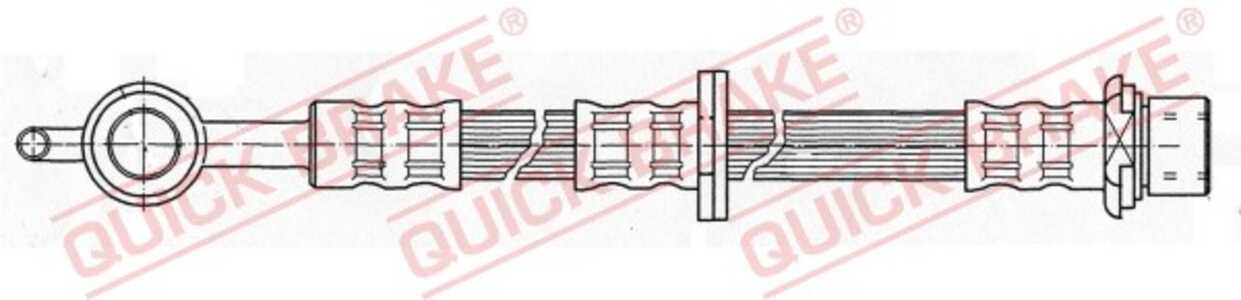 Bromsslang, framaxel höger, toyota yaris, 9008094204, 9094502A45, 9094702A45