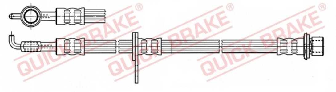 Bromsslang, framaxel höger, toyota corolla kombi, corolla verso, prius liftback, prius sedan, 9094702C47, 9094702D81, 9094702F1