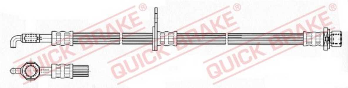 Bromsslang, framaxel höger, toyota avensis, avensis kombi, avensis sedan, corolla, corolla kombi, corolla sedan, 9008094131, 90