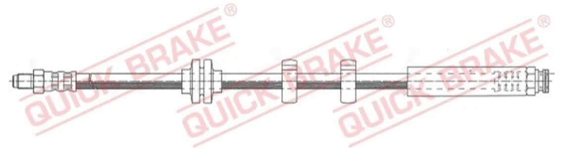 Bromsslang, framaxel höger, fiat barchetta, punto, punto cabriolet, punto van, lancia y, 46423179, 71736968, 7735011