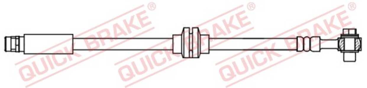 Bromsslang, framaxel höger, chevrolet,opel,vauxhall, 13399771, 562494