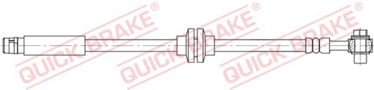 Bromsslang, framaxel höger, chevrolet trax, opel mokka / mokka x, vauxhall mokka / mokka x, 562518, 562585, 95083147, 95442143