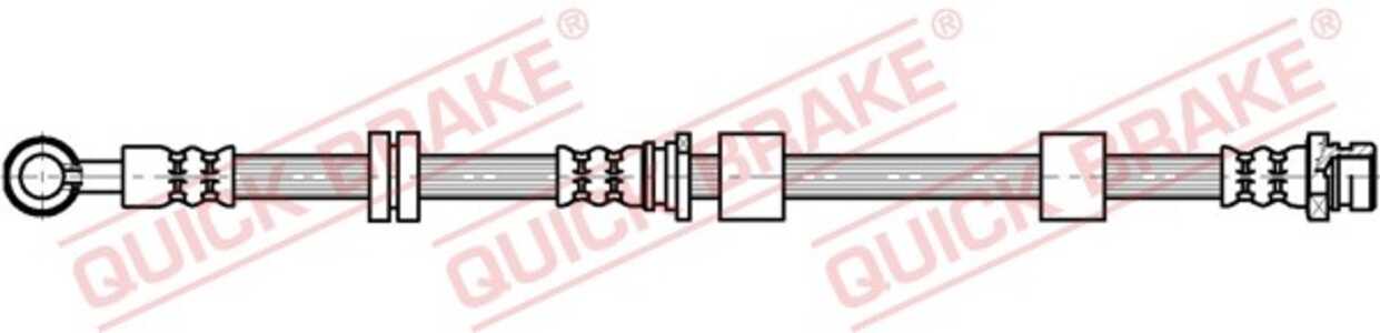 Bromsslang, framaxel höger, citroën,mitsubishi,peugeot, 4650A530, 4650B130, 4806H9