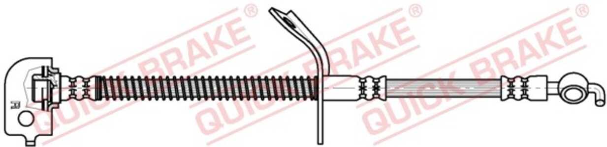 Bromsslang, framaxel höger, hyundai i30, i30 kombi, kia cee'd halvkombi, cee'd sw, pro cee'd, 587321H000, 587321M00