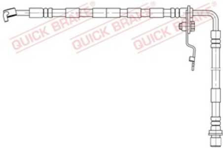 Bromsslang, framaxel höger, mazda 6 hatchback, 6 kombi, 6 sedan, GS1D43980, GS1D43980A