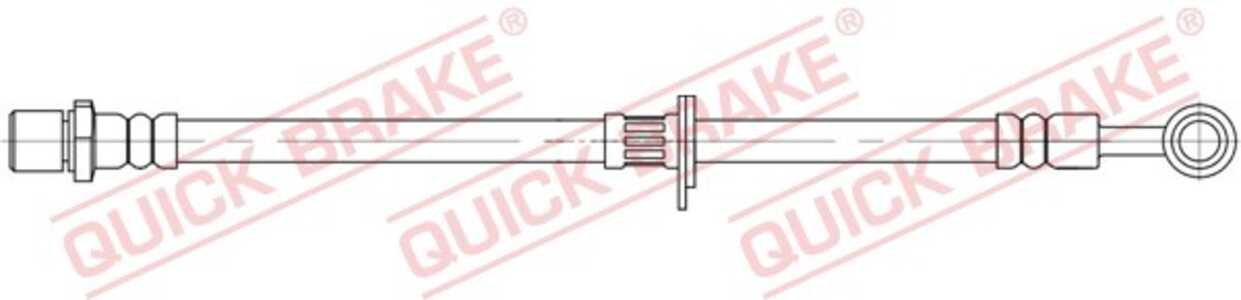 Bromsslang, framaxel höger, subaru forester, xv, 26540SC002, 26590SC000, 26590SC001, 26590SC002