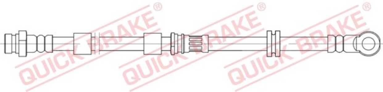 Bromsslang, framaxel höger, citroën c4 aircross, mitsubishi asx, asx van, lancer viii, lancer sportback viii, peugeot 4008, 160