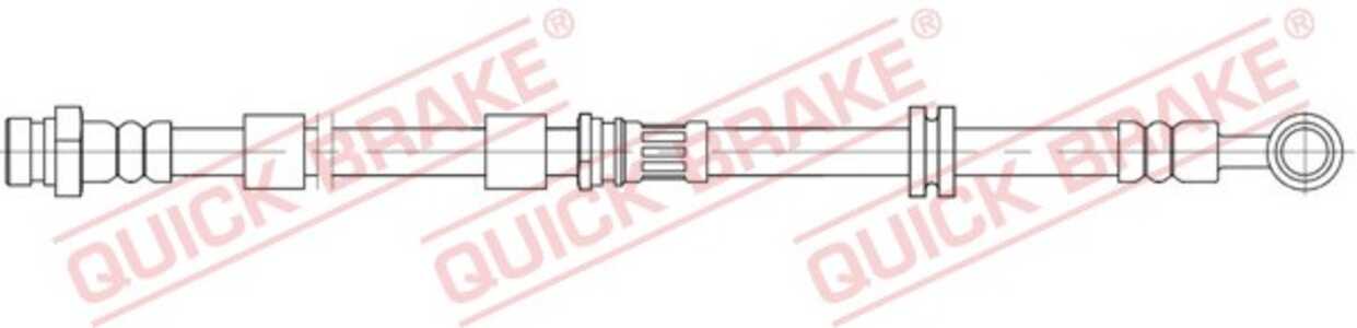 Bromsslang, framaxel höger, citroën c4 aircross, mitsubishi asx, asx van, outlander iii, outlander van iii, peugeot 4008, 16099