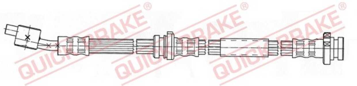 Bromsslang, framaxel höger, nissan almera tino, 462104U205