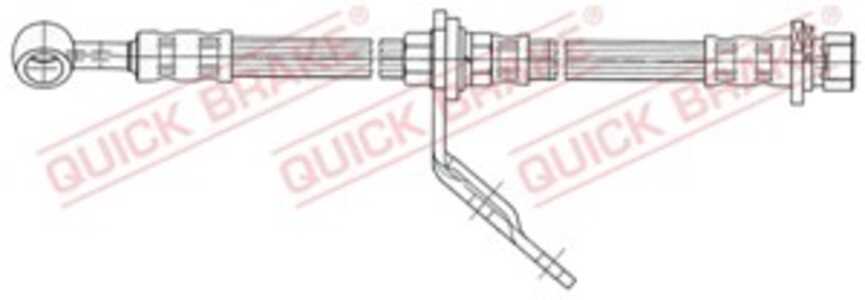 Bromsslang, framaxel höger, honda accord vi, accord hatchback vi, 46410S1AE01