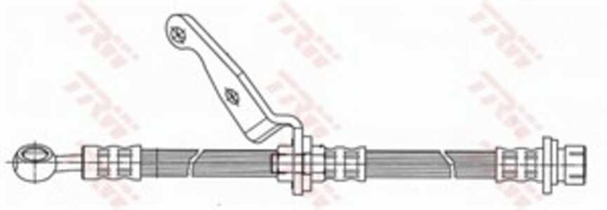 Bromsslang, Framaxel, Höger, honda cr-v i, 01464-S10-000, 01464-S10-010, 46410-S10-010